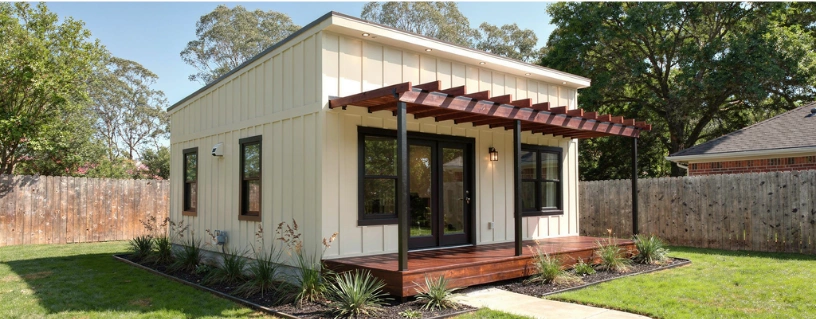 Custom detached ADU design and build project in Dallas, Texas